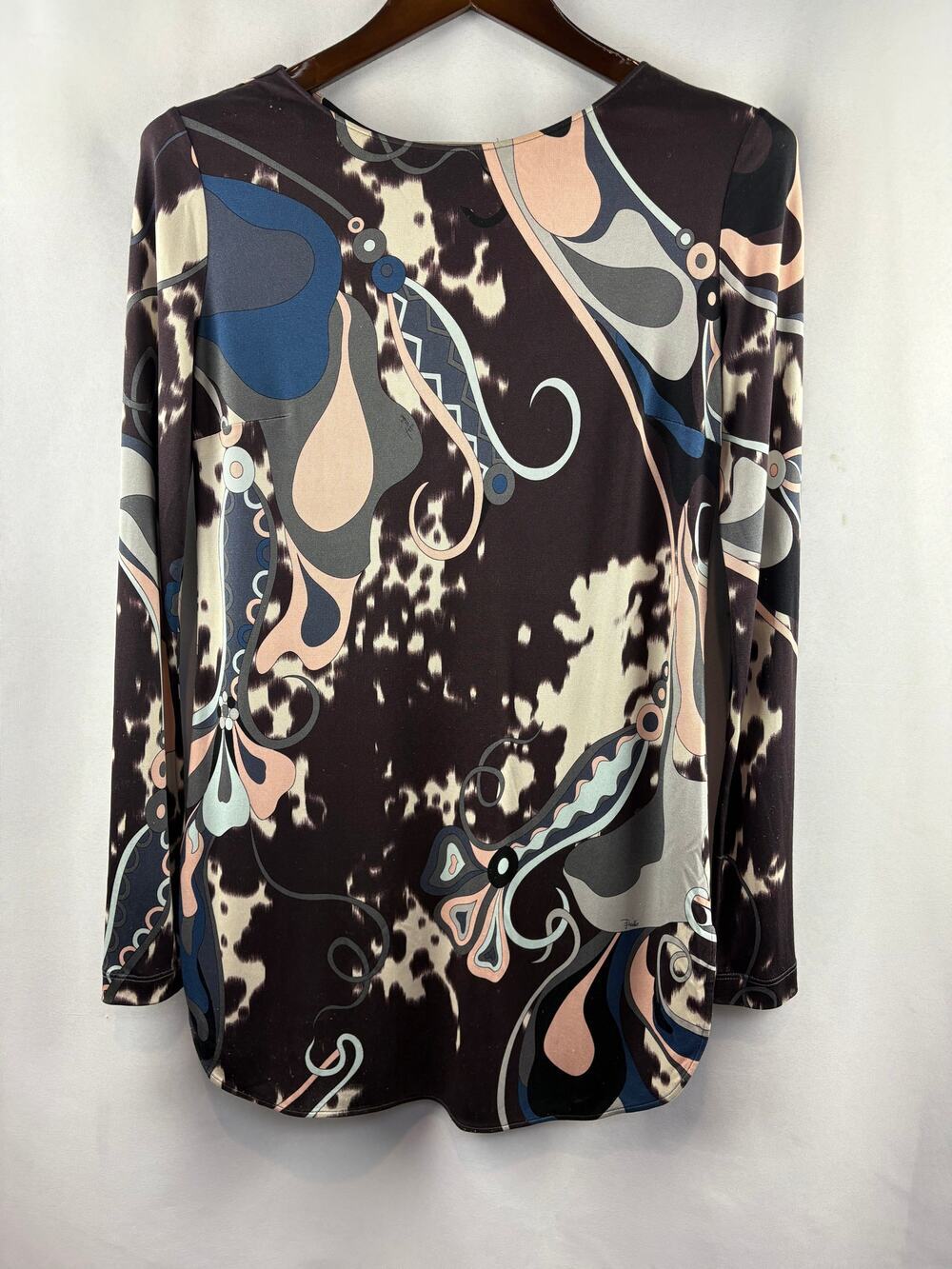 Women’s Emilio Pucci Size 8 Long Sleeve Patterned Blouse